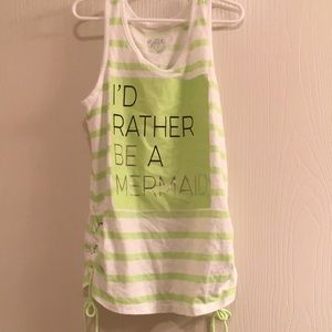 I’d rather be a mermaid summer tee shirt